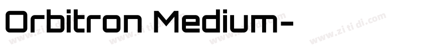 Orbitron Medium字体转换